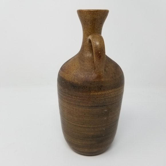 Pottery Jug Handle Spout Stoneware Marked M - Picture 8 of 16